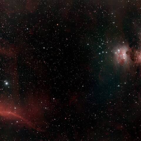 イブの夜のM42と馬頭星雲