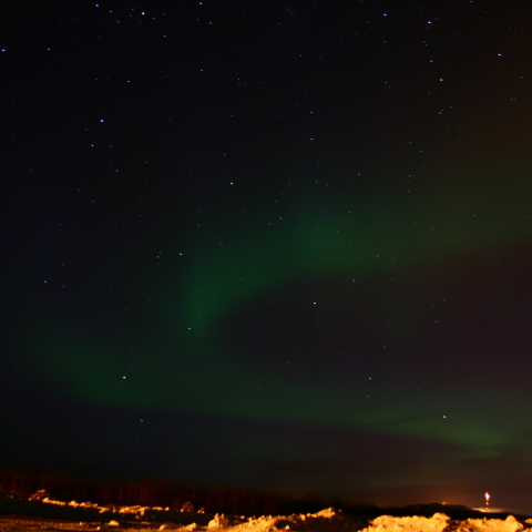 オーロラと流星