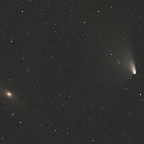 アンドロメダ銀河(M31)に接近したパンスターズ彗星