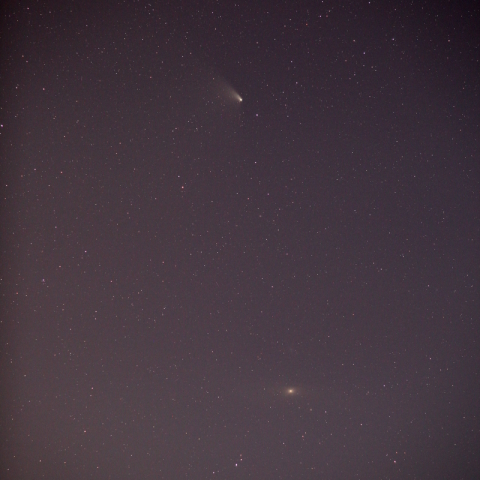 パンスターズ彗星とM31
