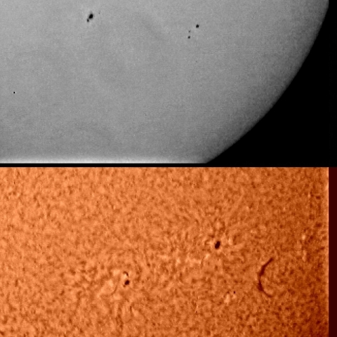 今日の黒点周辺