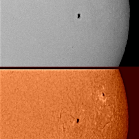 黒点周辺（10月4日）