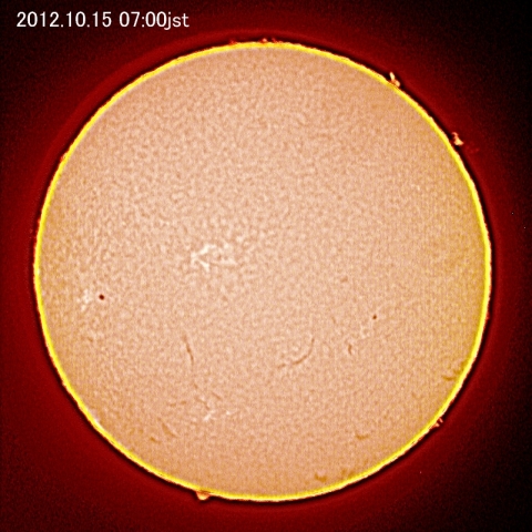 太陽（１０月１５日）