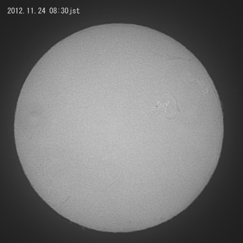 今日の太陽11月24日