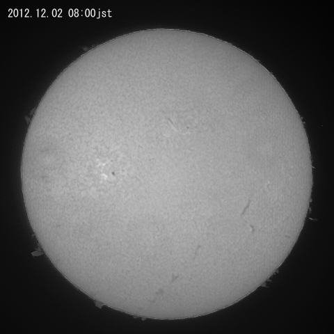 12月2日の太陽（２）