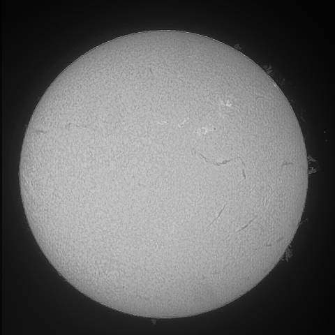 太陽12月13日（白黒）