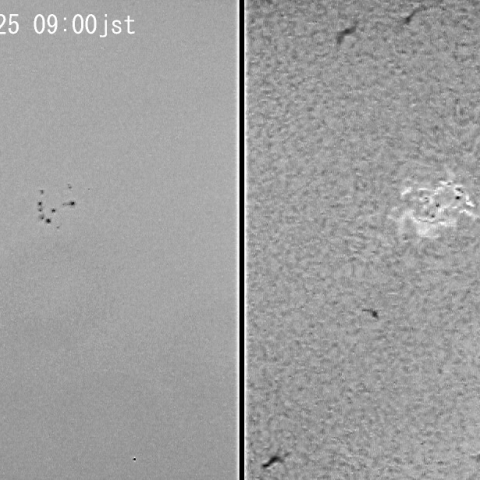 黒点群の活動12月25日