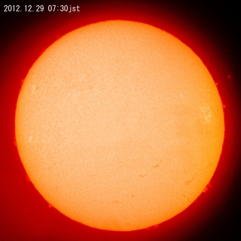 太陽12月29日