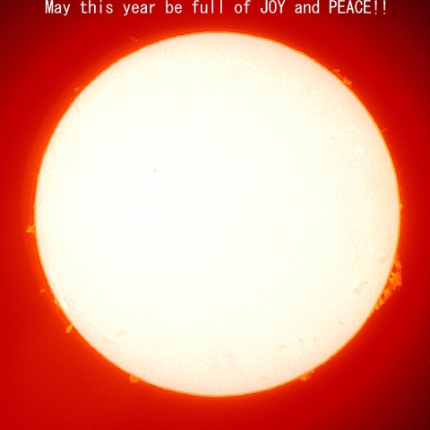 お正月の太陽、2013年1月1日