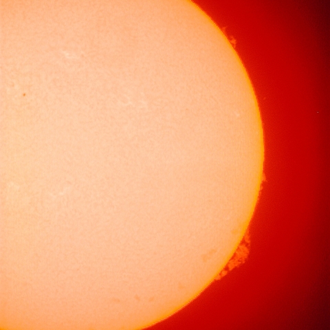 元旦のプロミネンス（１）、2013年1月1日