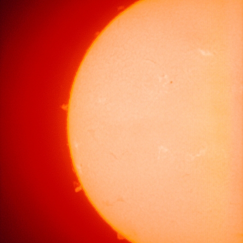 元旦のプロミネンス（2）、2013年1月1日