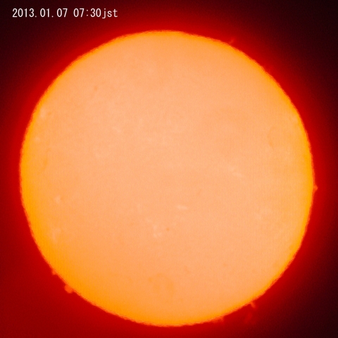 太陽、１月７日