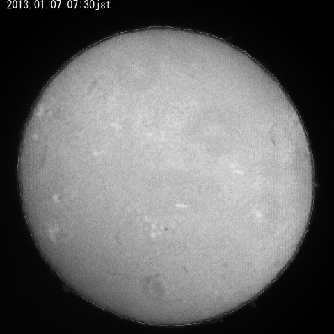 太陽、１月７日（２）