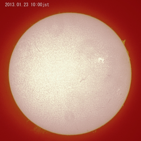太陽、1月23日