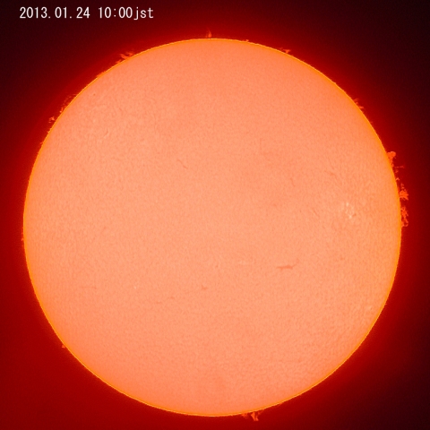 太陽、1月24日（１）
