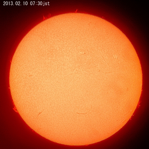 太陽、２月１０日（１）