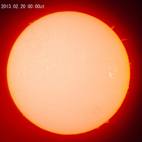 太陽、2月20日