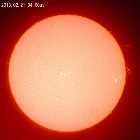 太陽、2月21日（１）