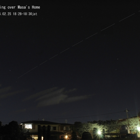 国際宇宙ステーションの通過（１）