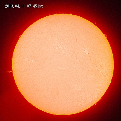 太陽、４月１１日
