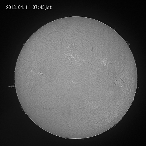 太陽、４月１１日（２）