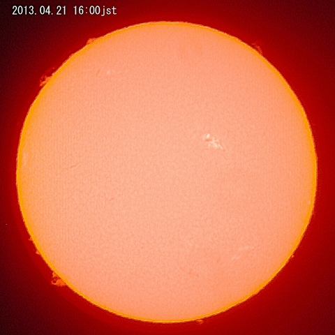 太陽、４月２１日