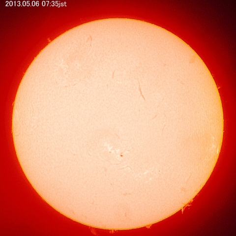 今日の太陽、5月6日