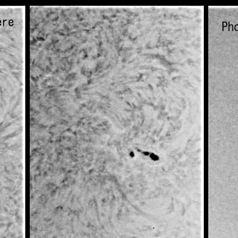 黒点（彩層から光球まで）（２）