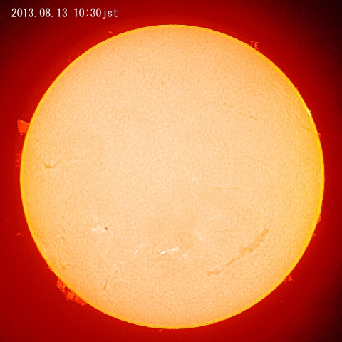 太陽、8月13日