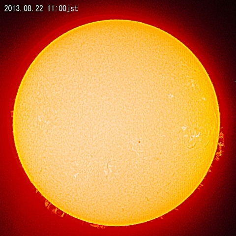 太陽、8月22日
