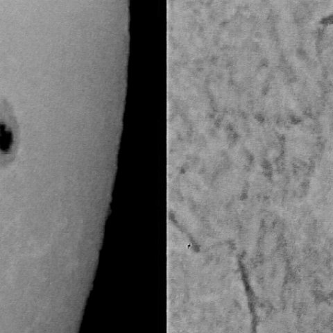 活発な黒点活動