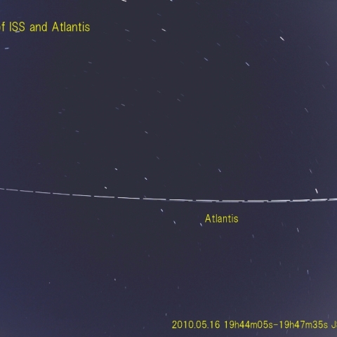 ISSとAtlantisのランデブー