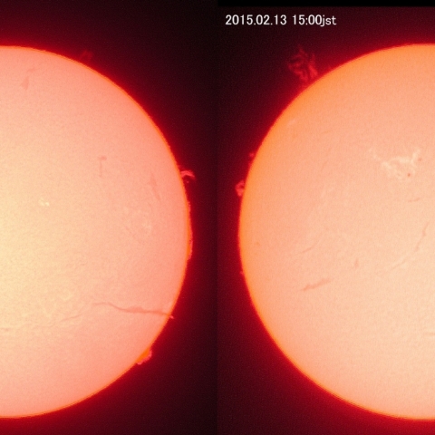 太陽の変化（6.5時間）