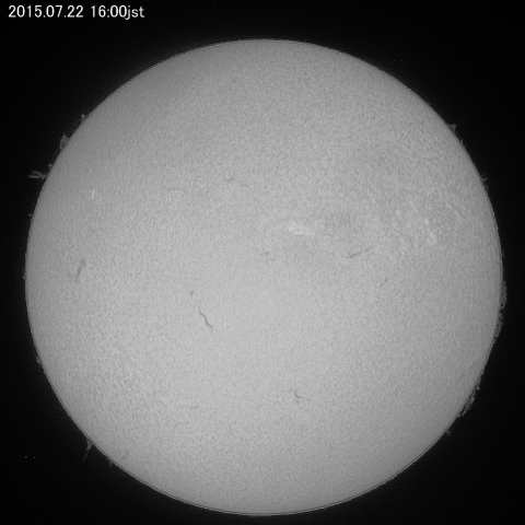 太陽、７月22日