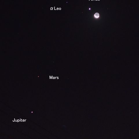 スター勢揃い（惑星大集合！）