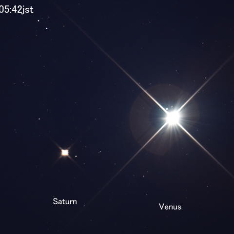 金星と土星の接近