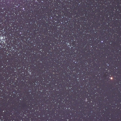 二重星団とハートレイ第2彗星