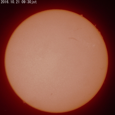 太陽、10月21日