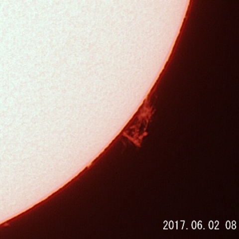 プロミネンス、6月2日