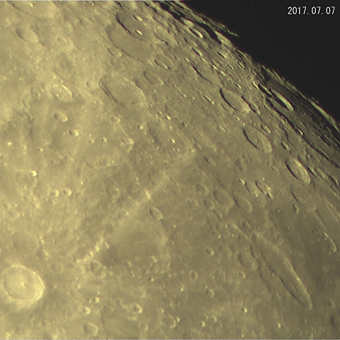 月面（ティコ～バイイクレーター）