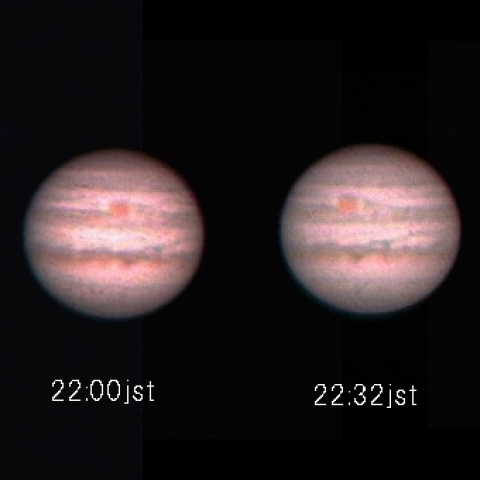 木星の自転、4月29日