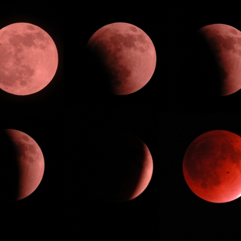 皆既月食(前半部分）