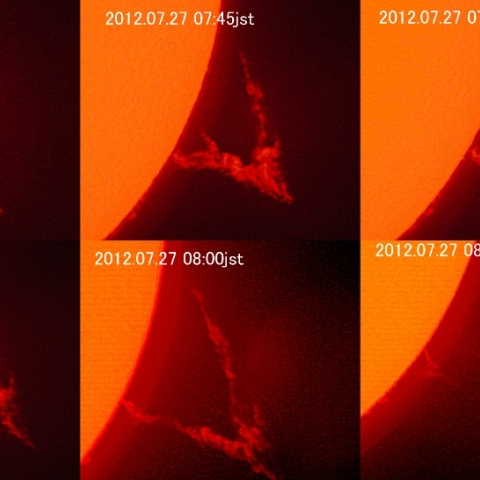 プロミネンスの消失