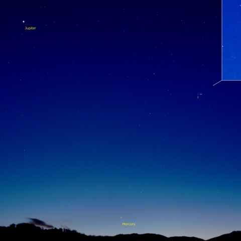 水星・木星と12P(ポン・ブルックス彗星)