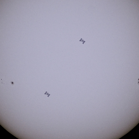 ISSの太陽面通過