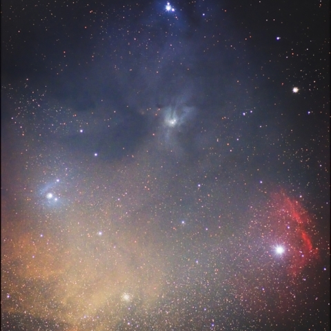 カラフルな星空