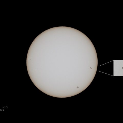 ISSの太陽面通過