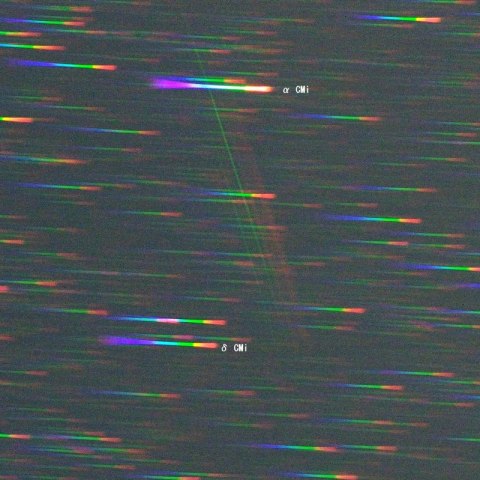 ペルセウス座流星群のスペクトル