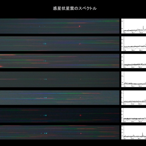 惑星状星雲のスペクトル