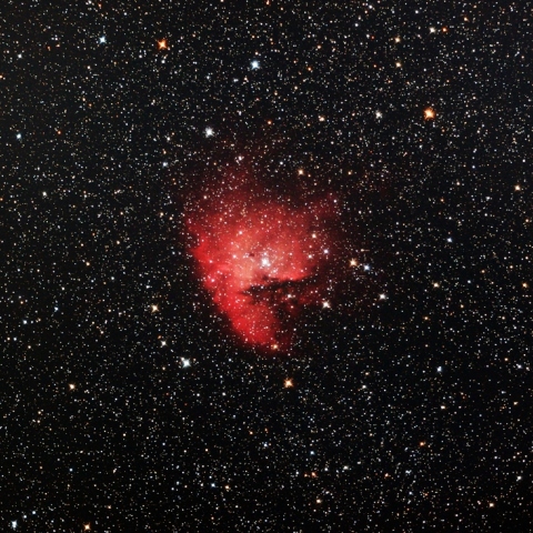 カシオペヤ座の散光星雲 (NGC281)